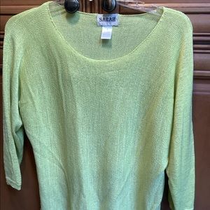 SCOOP NECK LIGHTWEIGHT 3/4 SLEEVE SWEATER 🌻